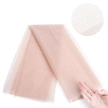 GEX Swiss Lace Net for Making Lace Wig Closure Caps Toupee, Foundation Wig Accessories- 1/4 Yard (18...