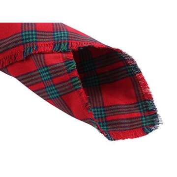 2 Pack Dog Bandana Christmas Plaid Reversible Triangle Bibs Scarf Accessories for Dogs Cats Pets Animals