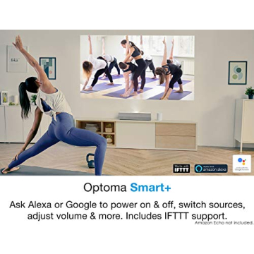 Optoma CinemaX P2 Smart 4K UHD Laser Projector for Home