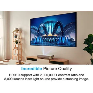 Optoma CinemaX P2 Smart 4K UHD Laser Projector for Home