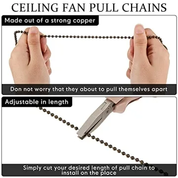 Vintage Ceiling Fan Pull Chain Set - Elegant & Durable