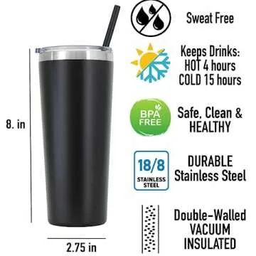 Custom Steel Tumbler - Hot & Cold Drinks