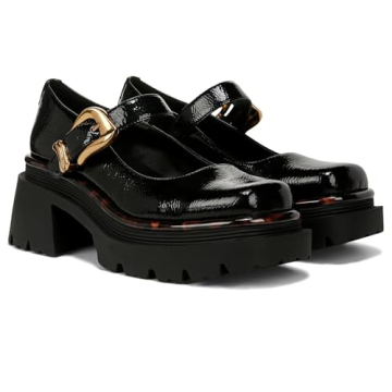 Circus NY by Sam Edelman Women's Mary Jane Shoes - Chic Black Patent Style