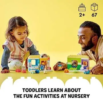LEGO DUPLO Town Life at The Day-Care Center 10992 - Engaging Early Childhood Building Toy Set for Bo...
