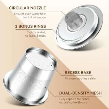 Reusable Stainless Steel K Cups for Keurig 1.0 - Set of 2
