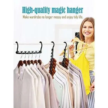 Smartor Space Saving Hangers - 20 Pack Closet Organizers
