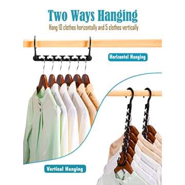 Smartor Space Saving Hangers - 20 Pack Closet Organizers