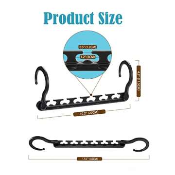 Smartor Space Saving Hangers - 20 Pack Closet Organizers
