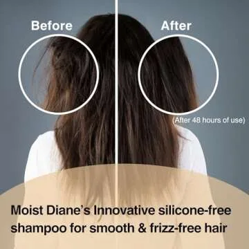 Moist Diane Anti-breakage Keratin Shampoo for Men, Organic Japanese Haircare for Sensitive Scalp, Natural Dandruff Shampoo for Women Fine Hair, Silicone & Sulfate Free, EXTRA VOLUME & SCALP 15.2 Fl Oz