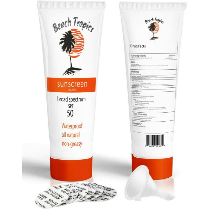 Sunscreen Flask Set - 10oz Hidden Booze Dispenser