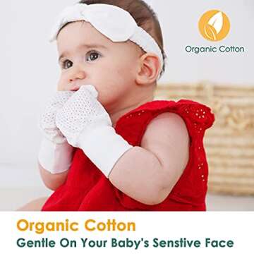 Stylish Baby Anti Scratch Mittens for 6-12 Months