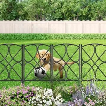 Durable AMAGABELI Decorative Garden Fence Set for Easy Edging