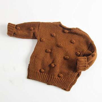 Lefyira Baby Girl Knit Cardigan Stylish Button Down