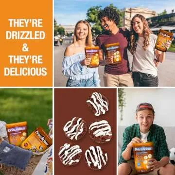 Drizzilicious Mini Rice Cakes Cookies & Cream Healthy Snack