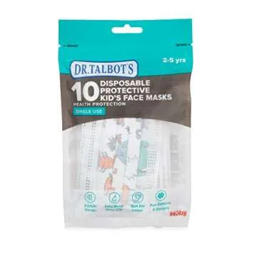 Dr. Talbot's Fun Face Masks for Boys 2-5 Years 10-Pack
