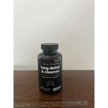 NutraChamps Lung Detox & Cleanse, Mullein Leaf Capsules, 15-in-1 Lung Health Formula for Respiratory, 10:1 Mullein Leaf Extract (3000mg Equivalent), Vegan Lung Support Supplement