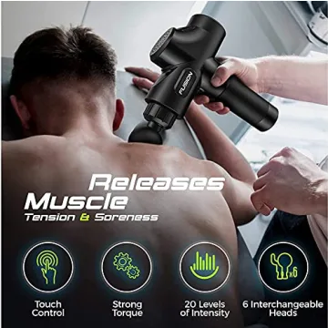 Fusion Black Pro Muscle Massage Gun for Pain Relief