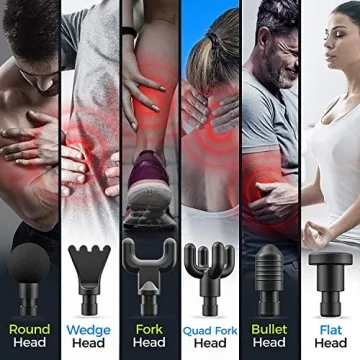 Fusion Black Pro Muscle Massage Gun for Pain Relief