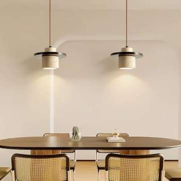 Axamate Wabi Sabi Pendant Light - Handcrafted Marble Chandeliers for Home