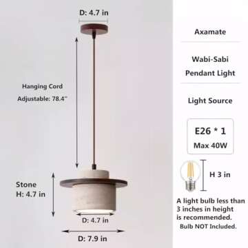 Stylish Wabi Sabi Pendant Lights for Home Decor