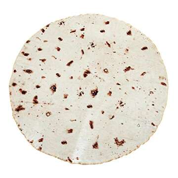 Rongbenyuan Burrito Tortilla Blanket - Soft Funny Novelty Flannel Food Wrap Throw Blanket Kids Adult...