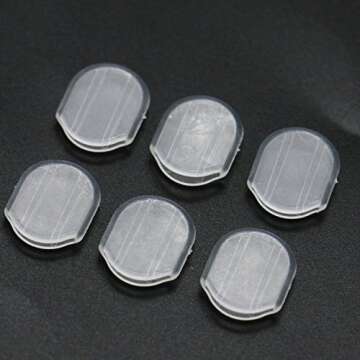 Gonioa Earring Pads - 30PCS Silicone Cushions for Clip On