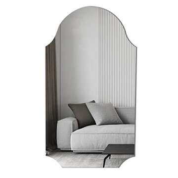 Wall Mounted Mirror for Bathroom Mirror 20 x 36 '' Vanity Frameless Mirror Makeup Mirror for Living Room Bedroom