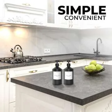 Luxury Glass Soap Dispenser Set: Stylish Modern Home Essential