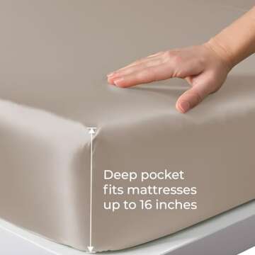 LINENWALAS Bamboo Fitted Sheet - King Size Ultimate Comfort