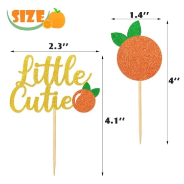 Adorable Little Cutie Cupcake Toppers for Baby Showers