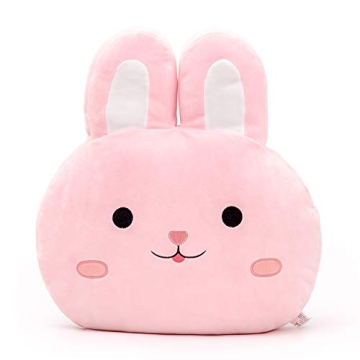 Lazada Bunny Rabbit Plush Pillow for Kids - 15 Inches Pink Cuddle Companion