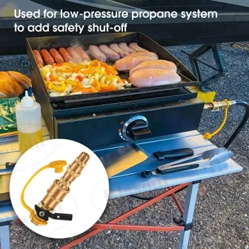 Blasoul 1/4" Quick Connect Hose Adapter for RV & Grills