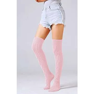 SherryDC Thigh High Knit Socks - Cozy & Stylish Winter Wear