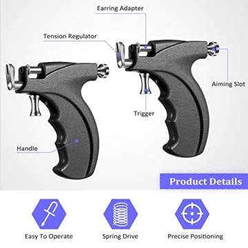 Chumia Ear Piercing Gun Kit - Safe At-Home Tool Set