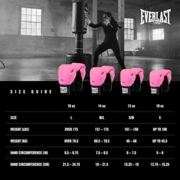 Everlast Prostyle 2 Boxing Gloves, Entry Level Training Gloves for Men and Women, Secure Fit Hook and Loop Closure & Ventilation, Heavy Bag & Speedbag Training 12 oz (Pink)