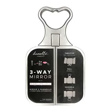 ULTRA-VUE GLASS 3-Way Foldable Travel Mirror