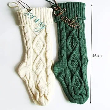 Personalized Wire Christmas Stocking Tags for Gifts