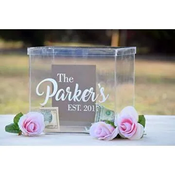 Custom Acrylic Wedding Card Box for Memorable Keepsake