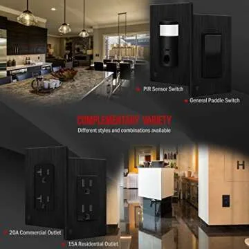 ENERLITES Screwless Wall Plate - Durable & Elegant Design