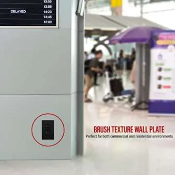 ENERLITES Screwless Wall Plate - Durable & Elegant Design