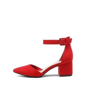 Stylish DREAM PAIRS Womens Low Heel Pump Shoes