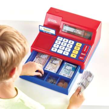 Kids Cash Register with Calculator for Learning Fun