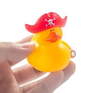 Mini Pirate Rubber Duckies - Fun Bath Toys for Children