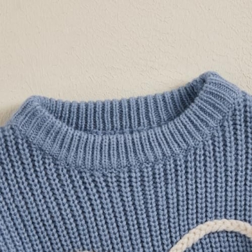 Lamuusaa Toddler Baby Girl Knit Sweater for Fall Winter