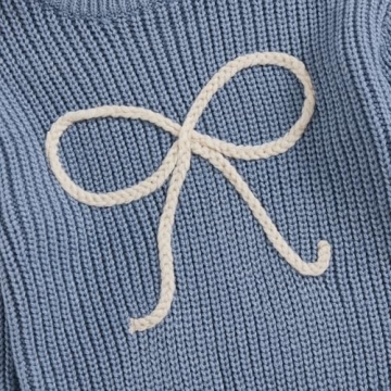 Lamuusaa Toddler Baby Girl Knit Sweater for Fall Winter