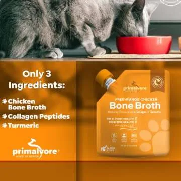Primalvore Organic Bone Broth for Dogs & Cats with Collagen