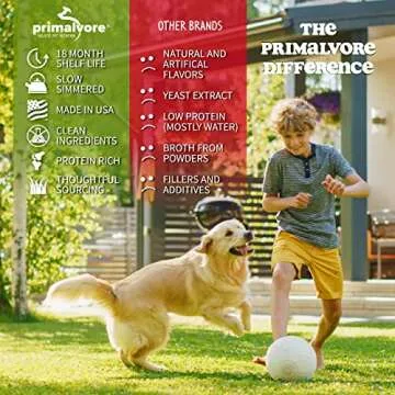 Primalvore Organic Bone Broth for Dogs & Cats with Collagen