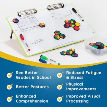 Visual Edge Slant Board - Ergonomic Writing & Reading Aid