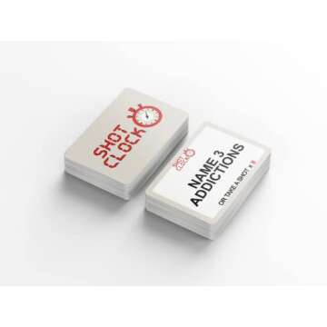 LewisRenee Shot Clock - Black Owned Drinking Card Games for Adults Urban Trivia Game - Great Drinking Games for Adults Party Shots A Fast Moving Intoxicated Card Game