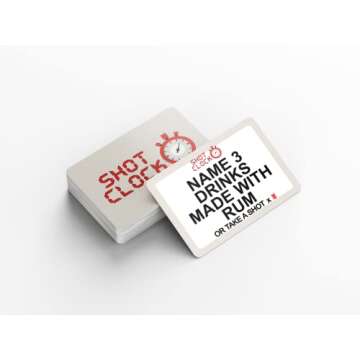 LewisRenee Shot Clock - Black Owned Drinking Card Games for Adults Urban Trivia Game - Great Drinking Games for Adults Party Shots A Fast Moving Intoxicated Card Game